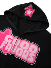 Load image into Gallery viewer, Trendy Womens Letter Print Hoodie - Full Zipper, Long Sleeve Casual Sweatshirt with Comfortable Pockets - Relaxed Fit, Soft & Stylish Womens Clothing