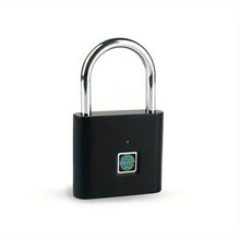 Load image into Gallery viewer, 1pc Mini Smart Fingerprint Padlock, Security Door Lock, Antitheft Keyless USB Rechargeable Lock For Suitcase Luggage
