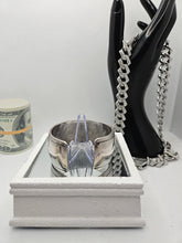 Load image into Gallery viewer, Vintage Native American Indian Sterling Silver Etched Cuff Turquoise Bracelet
