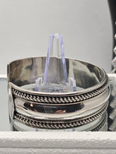 Load image into Gallery viewer, Southwestern Navajo Vintage Sterling Silver Double Braided Open Cuff Bracelet