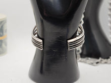 Load image into Gallery viewer, Southwestern Navajo Large Turquoise Vintage Sterling Silver Open Cuff Bracelet