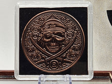 Load image into Gallery viewer, Pirate Copper Round 1 oz Coin Gem BU Pirate Ship Perfect Shinny Coin