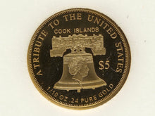 Load image into Gallery viewer, Statue of Liberty 1/10th oz Gold Bullion Coin A Tribute to the United States