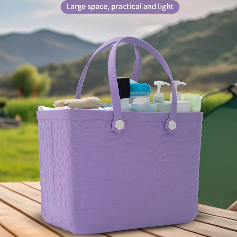 EVA Beach Tote Bag, Large Capacity Tote Bag For Beach, Pool Boat, Groceries, Sports