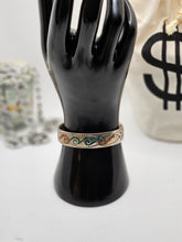 Load image into Gallery viewer, Old Native American Vintage Sterling Silver Jewelry Cuff Turquoise Inlay