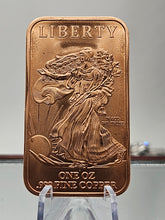 Load image into Gallery viewer, 1 oz. .999 Fine Copper Bar Walking Liberty Invest Today
