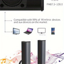 Load image into Gallery viewer, 20W 3D Wireless Home Theater Computer Stereo Surround Speakers - Transformable into Two TV Speakers - Perfect Gift for Any Occasion