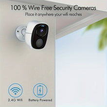 Load image into Gallery viewer, 2K 3MP Wireless Outdoor Security Camera with Spotlight, Siren Alarm, 2-Way Audio, Color Night Vision, AI & PIR Motion Detection, and AI Detection for Home Security