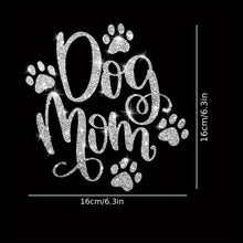 Load image into Gallery viewer, 1pc Shiny Car Sticker - Cute Dog Mom Design, Warm Cartoon Love Pet Sticker for Car Body, Laptop, Window Decoration