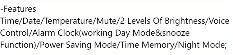 1pc Smart Voice-Controlled LED Desk Clock with Snooze Function - Silent Digital Alarm for Bedroom & Office Use