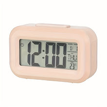 Load image into Gallery viewer, Sleek Digital Alarm Clock with Temperature Sensor, Luminous LED Display, Sleep Timer - A Chic, Smart Room Decor Piece