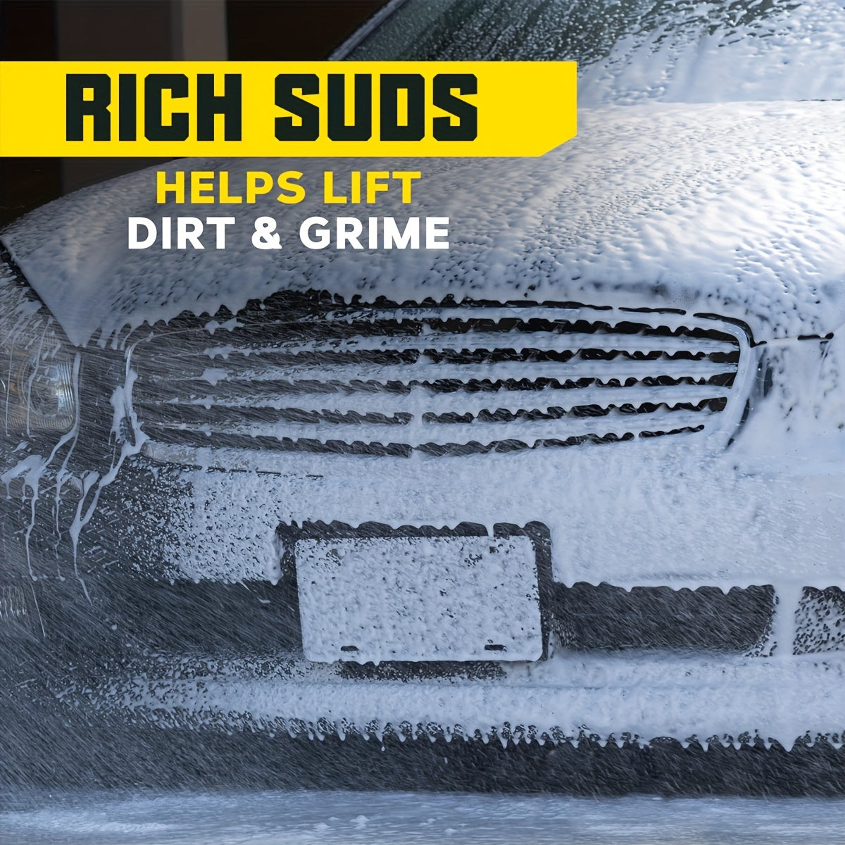 Mega Foam Car Wash Soap - High-Concentrated Foam Wash For Cars - Natural Citrus Scent, Non-Streaking, Safe For All Surfaces, 30% Active Ingredients For Superior Cleaning And Lubrication, Phosphate-Free, Neutral PH Formula