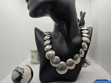 Load image into Gallery viewer, Stunner Vintage Navajo Native American Indian Heavy 925 Sterling Silver Necklace