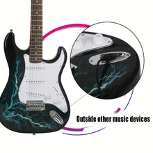 Load image into Gallery viewer, IRIN Maple Electric Guitar, WithLightning Graphics, Good Sound Effects, And Good Sound Quality, Scope Light, Suitable For Beginners