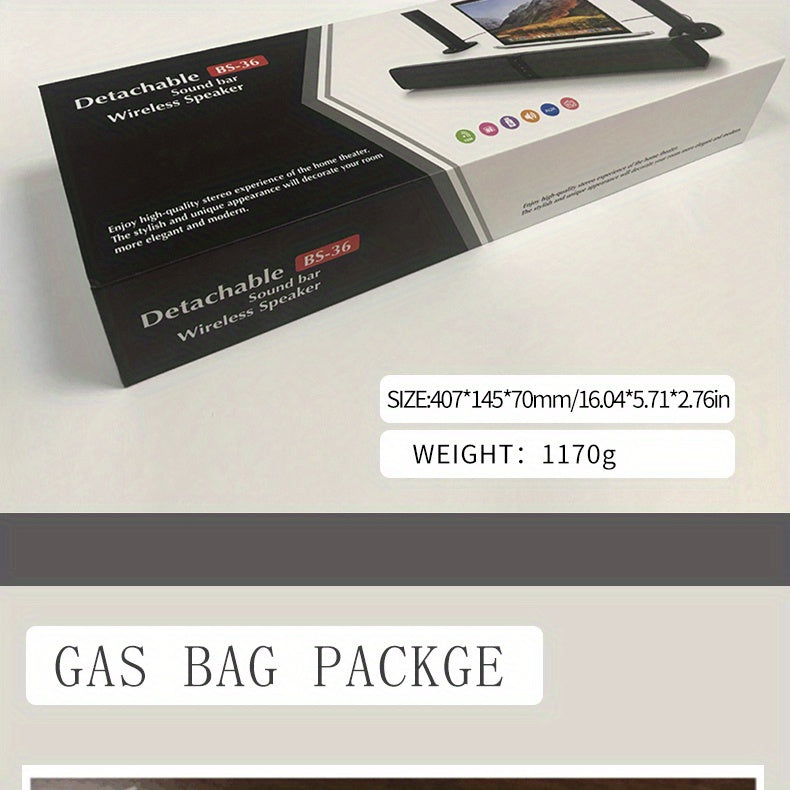 20W 3D Wireless Home Theater Computer Stereo Surround Speakers - Transformable into Two TV Speakers - Perfect Gift for Any Occasion