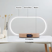 Load image into Gallery viewer, Advanced LED Desk Lamp with Wireless Charger, USB Port, and Multi-Functional Clock - Foldable, Adjustable, and Energy-Efficient - Perfect for Desktop, Bedroom, Bedside, Office, and Study