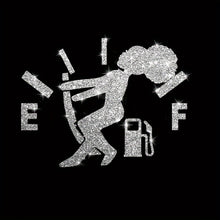 Load image into Gallery viewer, 1pc Car Sticker Fuel Consumption Sticker Shiny Fuel Tank Cap Sticker Car Body Fuel Tank Cap Decorative Sticker Cartoon Reflective Personality Car Sticker