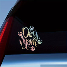 Load image into Gallery viewer, 1pc Shiny Car Sticker - Cute Dog Mom Design, Warm Cartoon Love Pet Sticker for Car Body, Laptop, Window Decoration