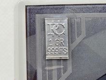 Load image into Gallery viewer, 1 Grain Pure Silver Bar in Premium Disney Silver Bar in Card Assay .999 Hades