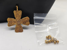 Load image into Gallery viewer, Very Rare Gold Byzantine Cross Recovered from a Shipwreck