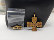 Load image into Gallery viewer, Very Rare Gold Byzantine Cross Recovered from a Shipwreck Large