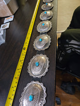 Load image into Gallery viewer, Amazing Vintage Native American Sterling Silver Jewelry with Turquoise Belt