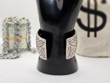 Load image into Gallery viewer, Beautiful Native American Vintage Sterling Silver Jewelry Cuff Turquoise Inlay