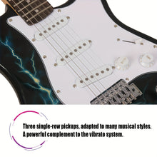 Load image into Gallery viewer, IRIN Maple Electric Guitar, WithLightning Graphics, Good Sound Effects, And Good Sound Quality, Scope Light, Suitable For Beginners