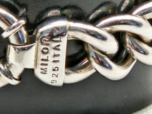 Load image into Gallery viewer, Women's Italian Thick 925 Sterling Silver Bracelet with Clasp Chain Bracelets