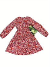 Load image into Gallery viewer, Chic Paisley Print Drawstring Dress - Alluring Surplice Neckline & Adjustable Long Sleeves - Figure-Flattering Womens Clothing for Versatile Style