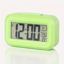 Load image into Gallery viewer, Sleek Digital Alarm Clock with Temperature Sensor, Luminous LED Display, Sleep Timer - A Chic, Smart Room Decor Piece