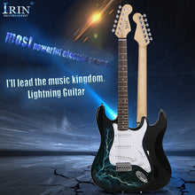 Load image into Gallery viewer, IRIN Maple Electric Guitar, WithLightning Graphics, Good Sound Effects, And Good Sound Quality, Scope Light, Suitable For Beginners