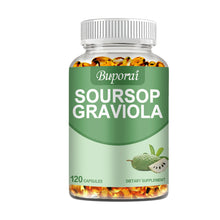 Load image into Gallery viewer, Soursop Graviola - Immune Enhancement Promote Digestion & Cellular Health, Improve Mood and Relieve Stress - 120 Capsules