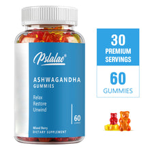 Load image into Gallery viewer, Ashwagandha Gummies - Relieve Stress and Anxiety, Improve Sleep, and Boost Immunity - 60 Gummies