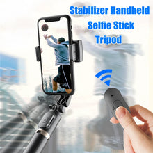 Load image into Gallery viewer, 2025 NEW Gimbal Stabilizer Selfie Stick Foldable Wireless Tripod with Bluetooth Shutter Monopod for IOS Android