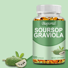 Load image into Gallery viewer, Soursop Graviola - Immune Enhancement Promote Digestion & Cellular Health, Improve Mood and Relieve Stress - 120 Capsules