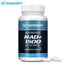 Load image into Gallery viewer, NAD + Resveratrol - Anti-aging, Helps Boost Energy, Promotes Cell and Skin Health - 120 Capsules