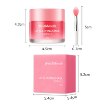Load image into Gallery viewer, West&Month 20g Moisturizing Lip Sleeping Mask Night Sleep Maintenance Nourish Fade Lip Lines Remove Dead Skin Repairing Lip Balm