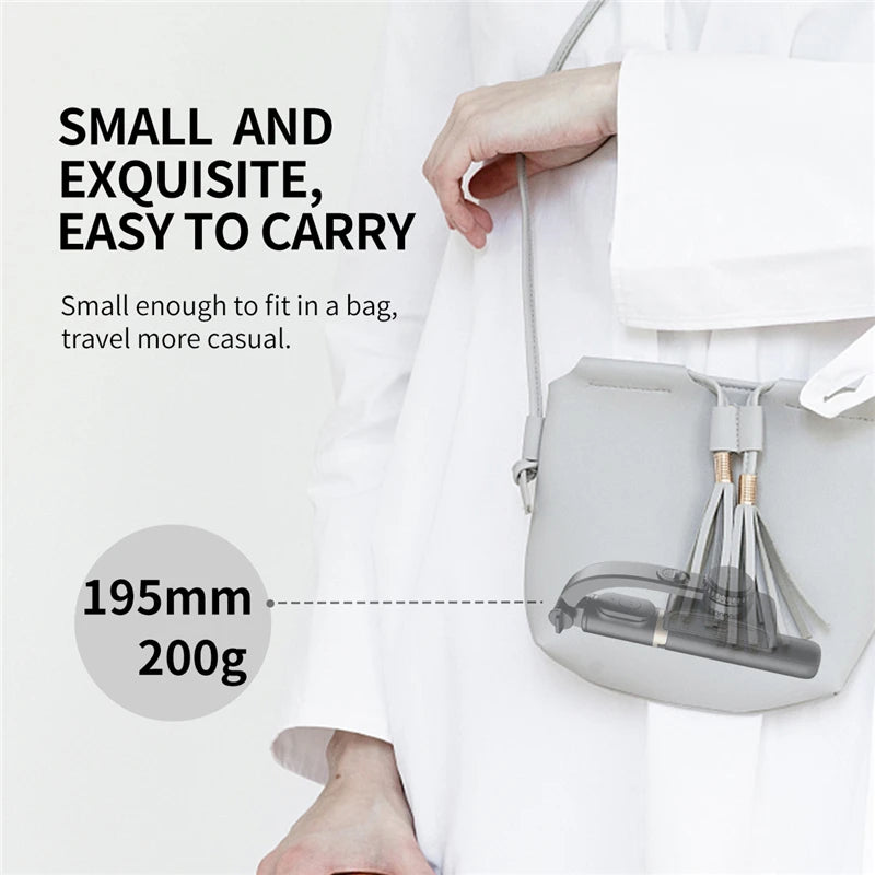 2025 NEW Gimbal Stabilizer Selfie Stick Foldable Wireless Tripod with Bluetooth Shutter Monopod for IOS Android