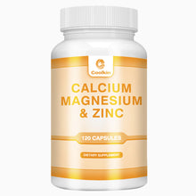 Load image into Gallery viewer, Calcium + Zinc + Magnesium Capsules - Support Bones, Teeth, Heart, and Enhance Immune System Function - 120 Capsules