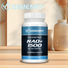 Load image into Gallery viewer, NAD + Resveratrol - Anti-aging, Helps Boost Energy, Promotes Cell and Skin Health - 120 Capsules