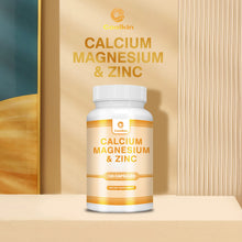 Load image into Gallery viewer, Calcium + Zinc + Magnesium Capsules - Support Bones, Teeth, Heart, and Enhance Immune System Function - 120 Capsules