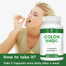 Load image into Gallery viewer, Colon Detox and Cleanse - Contains Psyllium Husk for A Healthy Stomach and Clean Gut - 120 Capsules