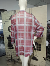 Load image into Gallery viewer, Summer Woman Top Clothing Elegant Blouses Korean Popular Reviews Many Girls Clothes Women'S Plaid Shirt Shirts & Blouses Deals