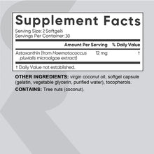Load image into Gallery viewer, Astaxanthin - Promotes Cardiovascular Health and Accelerates Metabolism, Supports Eye and Joint Health - 60 Capsules