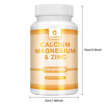 Load image into Gallery viewer, Calcium + Zinc + Magnesium Capsules - Support Bones, Teeth, Heart, and Enhance Immune System Function - 120 Capsules