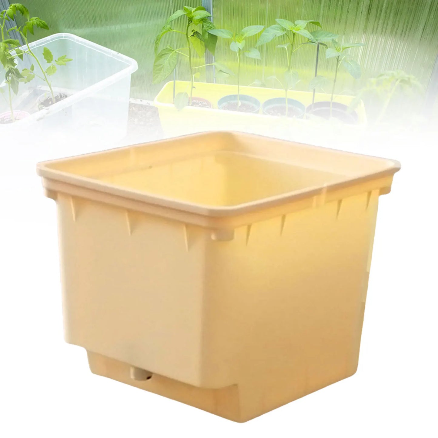 Hydroponics Bucket with Siphon Elbows Vegetables Growth Planter Smart Growing Equipment for Tomato Cucumber Pepper Planting Kit