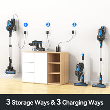 Load image into Gallery viewer, INSE Cordless Vacuum Cleaner, 20Kpa Lightweight Stick Vacuum with 2200mAh Battery, for Hard Floor Carpet Hair Car Cleaning
