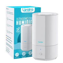 Load image into Gallery viewer, 4L Top Fill Humidifier for Bedroom, Cool Mist with Ultrasonic Quiet, Auto Shut-off and Easy to Clean, 40Hrs Runtime, White
