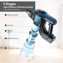 Load image into Gallery viewer, INSE Cordless Vacuum Cleaner, 20Kpa Lightweight Stick Vacuum with 2200mAh Battery, for Hard Floor Carpet Hair Car Cleaning